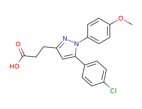 3-[5-(4-Chlorophenyl)-1-(4-methoxyphenyl)-3-pyrazolyl]propionic acid