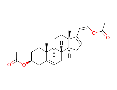 Acetic acid (Z)-2-((3S,8R,9S,10R,13S,14S)-3-acetoxy-10,13-dimethyl-2,3,4,7,8,9,10,11,12,13,14,15-dodecahydro-1H-cyclopenta[a]phenanthren-17-yl)-vinyl ester