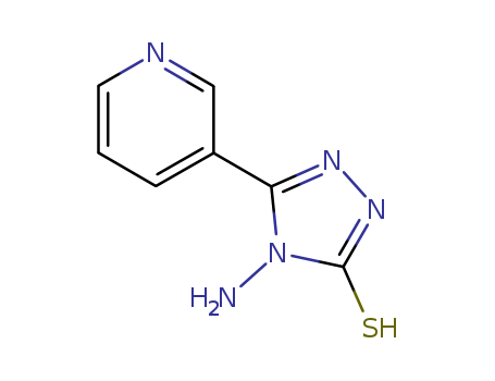 3H-1,2,4-Triazole-3-thione,4-amino-2,4-dihydro-5-(3-pyridinyl)-(78027-00-6)