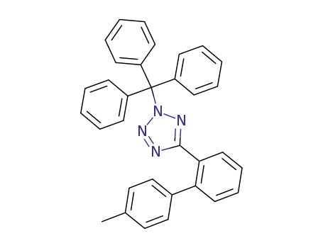 Molecular Structure of 133909-97-4 (4-Methyl-[2'-(2-Trityl-2H-Tetr)