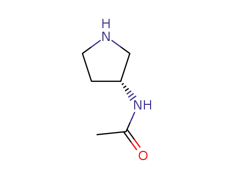 Molecular Structure of 131900-62-4 ((3R)-(+)-3-Acetamidopyrrolidine)