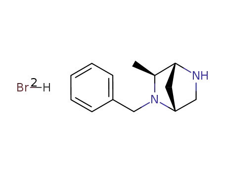 (1R,4R,6S)-6-methyl-5-(phenylmethyl)2,5-diazabicyclo<2.2.1>heptane dihydrobromide