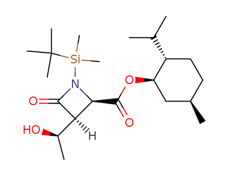 (3S,4R)-3-<(R)-1'-hydroxyethyl>-4-(-)menthyloxycarbonyl-1-dimethyl-t-butylsilylazetidin-2-one