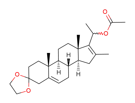 3,3-ethylenedioxy-16-methylpregna-5,16-diene-20-acetate