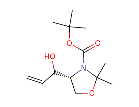 (4R)-4-(1-hydroxy-allyl)-2,2-dimethyl-oxazolidine-3-carboxylic acid tert-butyl ester