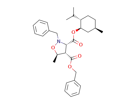 (3S,4S,5R)-2-benzyl-4-benzyloxycarbonyl-3-(-)-menthyloxycarbonyl-5-methylisoxazolidine