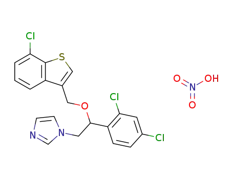 Molecular Structure of 99592-39-9 (Sertaconazole nitrate)