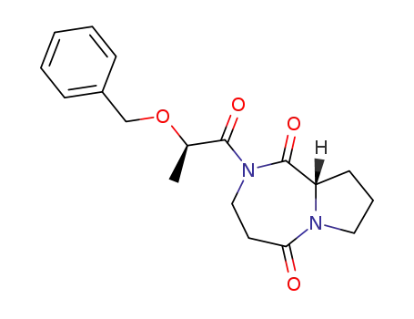 N-<(R)-α-benzyloxypropionyl>-cyclo-(β-alanylprolyl)