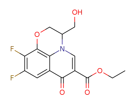 (+/-)-9,10-difluoro-3-hydroxymethyl-7-oxo-2,3-dihydro-7H-pyrido[1,2,3-de][1,4]benzoxazine-6-carboxylic acid ethyl ester