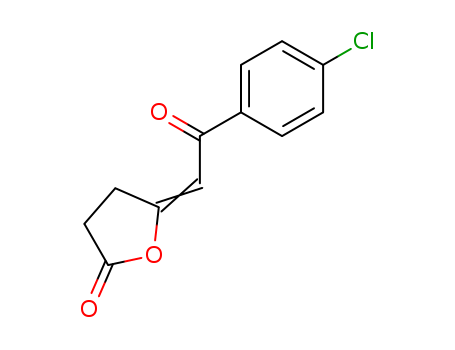 Molecular Structure of 142791-63-7 (2(3H)-Furanone, 5-[2-(4-chlorophenyl)-2-oxoethylidene]dihydro-)