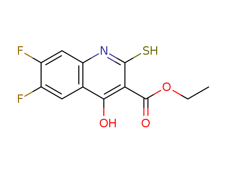 6,7-Difluoro-4-hydroxy-2-mercaptoquinoline-3-carboxylic acid ethyl ester