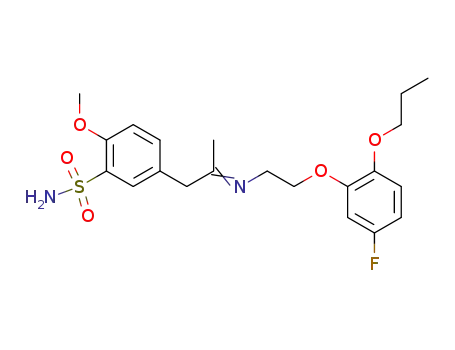 5-{2-[(E)-2-(5-Fluoro-2-propoxy-phenoxy)-ethylimino]-propyl}-2-methoxy-benzenesulfonamide