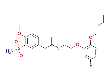 5-{2-[(E)-2-(2-Butoxy-5-fluoro-phenoxy)-ethylimino]-propyl}-2-methoxy-benzenesulfonamide