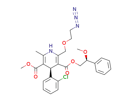 (+)-2-<(2-azidoethoxy)methyl>-4-(2-chlorophenyl)-5-(methoxycarbonyl)-3-<(2(S)-methoxy-2-phenethoxy)carbonyl>-6-methyl-1,4-dihydropyridine