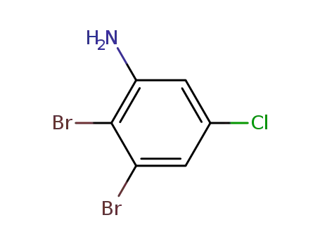 Molecular Structure of 96558-70-2 (Benzenamine, 2,3-dibromo-5-chloro-)