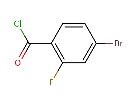 Molecular Structure of 151982-51-3 (4-BROMO-2-FLUOROBENZOYL CHLORIDE)