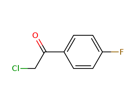 Molecular Structure of 456-04-2 (2-Chloro-4'-fluoroacetophenone)
