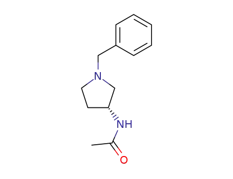 Molecular Structure of 114636-33-8 ((R)-(+)-BENZYL-3-ACETYLAMINOPYRROLIDINE&)