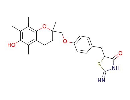 5-[4-(6-hydroxy-2,5,7,8-tetramethylchroman-2-ylmethoxy)benzyl]-2-iminothiazolidin-4-one