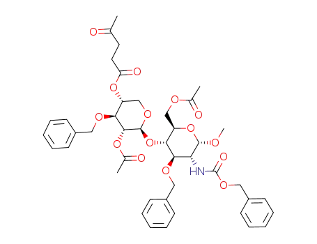 methyl 4-O-(2-O-acetyl-3-O-benzyl-4-o-levulinoyl-β-D-xylopyranosyl)-6-O-acetyl-3-O-benzyl-2-(benzyloxycarbonylamino)-2-deoxy-α-D-glucopyranoside