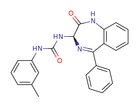 1-((R)-2-Oxo-5-phenyl-2,3-dihydro-1H-benzo[e][1,4]diazepin-3-yl)-3-m-tolyl-urea