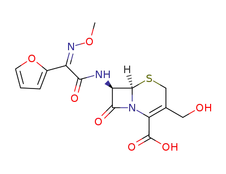 (6R,7R)-7-[2-(2-furyl)-2-(methoxyimino)acetamido]-3-hydroxymethyl-8-oxo-5-thia-1-azabicyclo[4.2.0]oct-2-ene-2-carboxylic acid