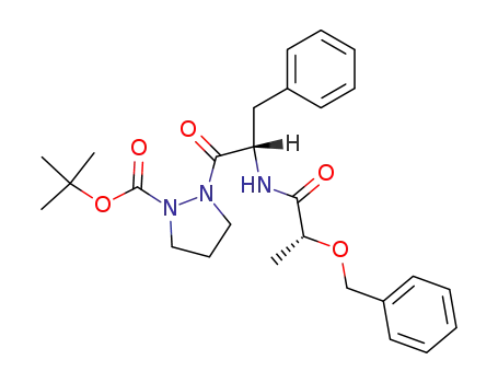 N-<(R)-2-benzyloxypropionyl>-L-phenylalanyl-α-azaproline tert-butyl ester