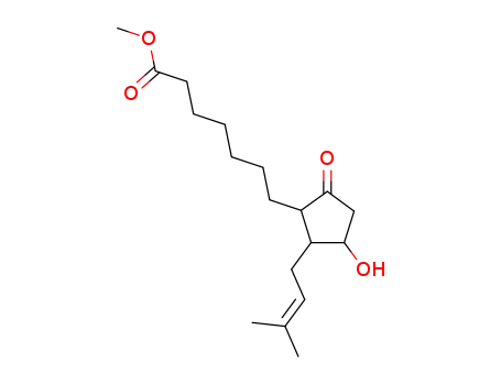 3-Hydroxy-2-(2-methyl-2-buten-4-yl)-5-oxo-1-cyclopenteneheptanoate