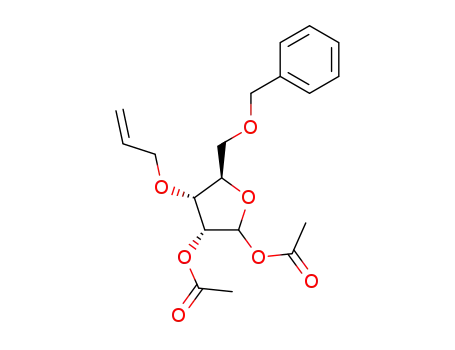 1,2-Di-O-acetyl-3-O-allyl-5-O-benzyl-α,β-D-ribofuranose
