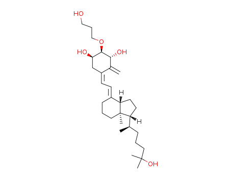 Molecular Structure of 104121-92-8 (2-(3-hydroxypropoxy)-1,25-dihydroxyvitamin D3)