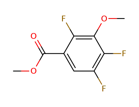 Molecular Structure of 136897-64-8 (2,4,5-Trifluoro-3-methoxy-benzoic acid methyl ester)