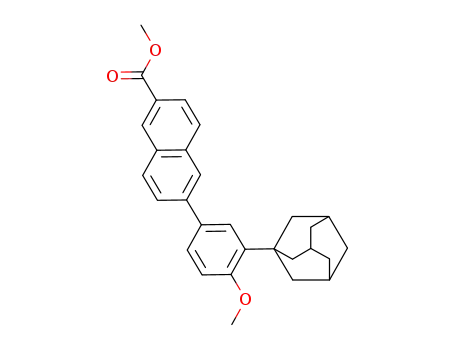 Molecular Structure of 106685-41-0 (Mehtyl 6-[3-(1-adamanty)-4-methoxy phenyl]-2-naphthoate)