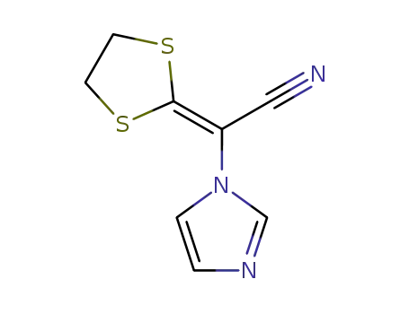 (1,3-dithiolan-2-ylidene)(imidazol-1-yl)acetonitrile
