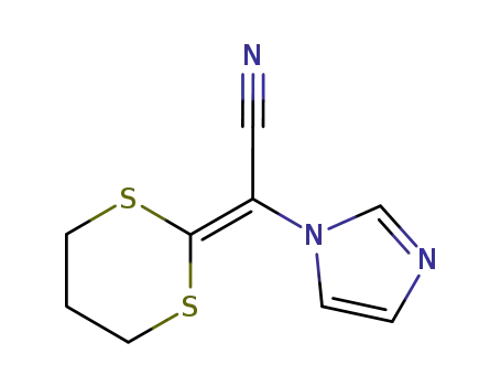 (1,3-dithian-2-ylidene)(imidazol-1-yl)acetonitrile