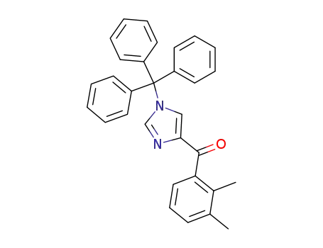 Molecular Structure of 176721-02-1 ((2,3-Dimethylphenyl)[1-(trityl)-1H-imidazol-4-yl]methanone)