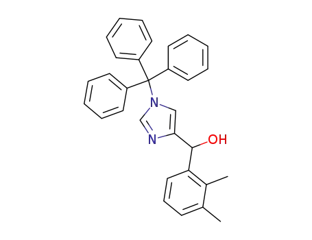 Molecular Structure of 176721-01-0 (α-(2,3-Dimethylphenyl)-1-(trityl)-1H-imidazole-4-methanol)