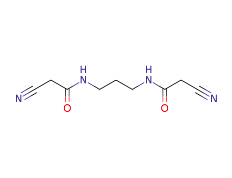 Molecular Structure of 111233-69-3 (Acetamide, N,N'-1,3-propanediylbis[2-cyano-)