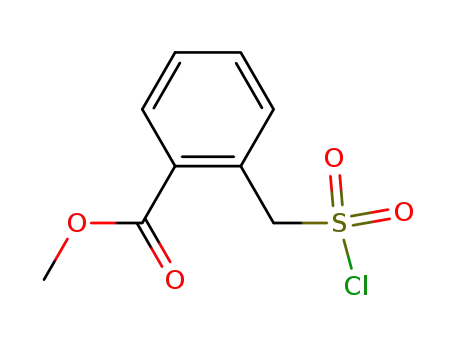 Molecular Structure of 103342-27-4 (o-methoxycarbonyl benzyl sulfonyl chloride)