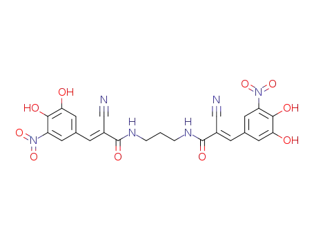 (E)-2-Cyano-N-{3-[(E)-2-cyano-3-(3,4-dihydroxy-5-nitro-phenyl)-acryloylamino]-propyl}-3-(3,4-dihydroxy-5-nitro-phenyl)-acrylamide