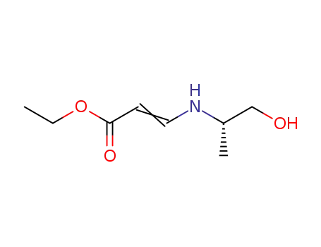 (+)-ethyl 3-[(1-hydroxyprop-2(S)-yl)amino]acrylate