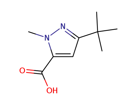 Molecular Structure of 175277-11-9 (3-(TERT-BUTYL)-1-METHYL-1H-PYRAZOLE-5-CARBOXYLIC ACID)