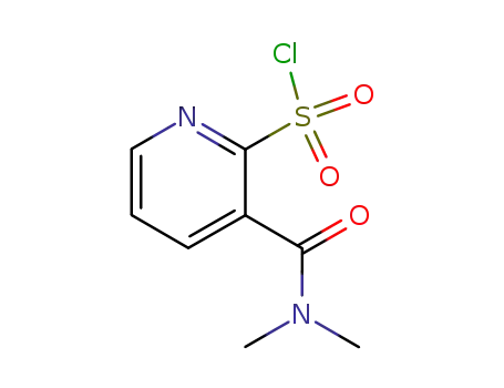 Molecular Structure of 112006-58-3 (2-Pyridinesulfonyl chloride, 3-[(dimethylamino)carbonyl]-)