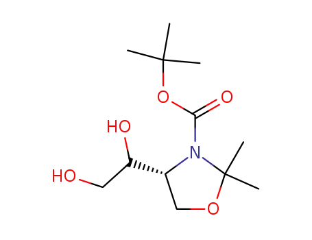 (R)-4-(1,2-Dihydroxy-ethyl)-2,2-dimethyl-oxazolidine-3-carboxylic acid tert-butyl ester