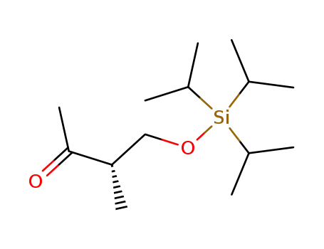 Molecular Structure of 199857-42-6 (2-Butanone, 3-methyl-4-[[tris(1-methylethyl)silyl]oxy]-, (3S)-)