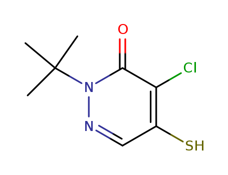 4-CHLORO-2-(1,1-DIMETHYLETHYL)-5-MERCAPTO-3(2H)-PYRIDAZINONE