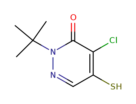 4-CHLORO-2-(1,1-DIMETHYLETHYL)-5-MERCAPTO-3(2H)-PYRIDAZINONE