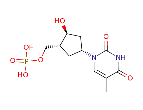 5'-O-[1-(2'-deoxy-6'-carba-β-D-ribofuranosyl)thymidinyl]monophosphate
