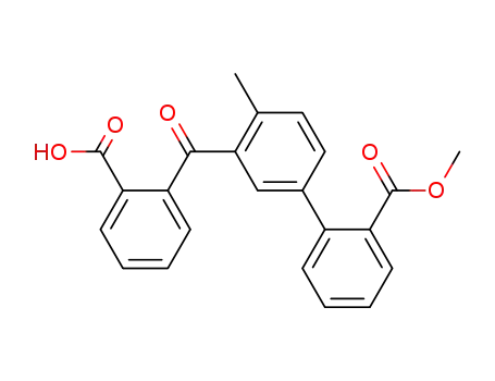 3'-(2-Carboxy-benzoyl)-4'-methyl-biphenyl-2-carboxylic acid methyl ester