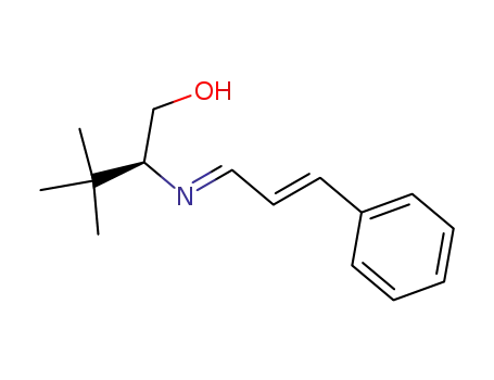 (S)-3,3-Dimethyl-2-[(E)-3-phenyl-prop-2-en-(E)-ylideneamino]-butan-1-ol