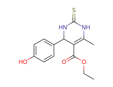 5-ethoxycarbonyl-6-methyl-4-(4-hydroxyphenyl)-3,4-dihydropyrimidin-2(1H)-thione